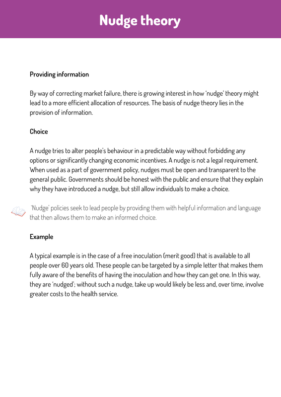 Nudge theory