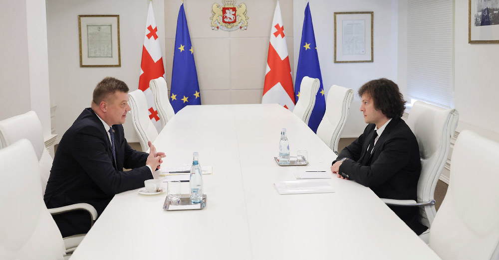 ირაკლი კობახიძე ბელარუსის ელჩს, ნიკოლაი როგაშჩუკს შეხვდა
