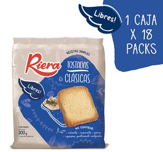 5089 | Tostadas De Mesa Riera X 200 Grs - Clasica