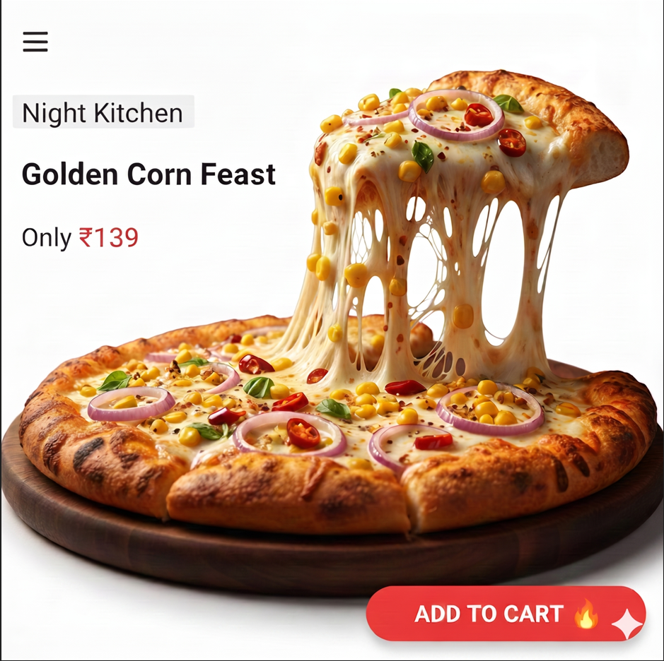 Corn Pizza