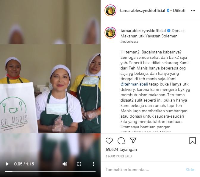 Tamara Bleszynski buka donasi