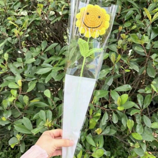 Girasol Sonriente De Punto