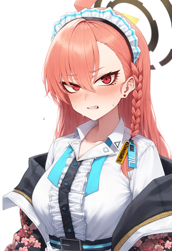 depth of field, 1girl, neru (blue archive), alternate hairstyle, {{{{long hair}} s-1331740765