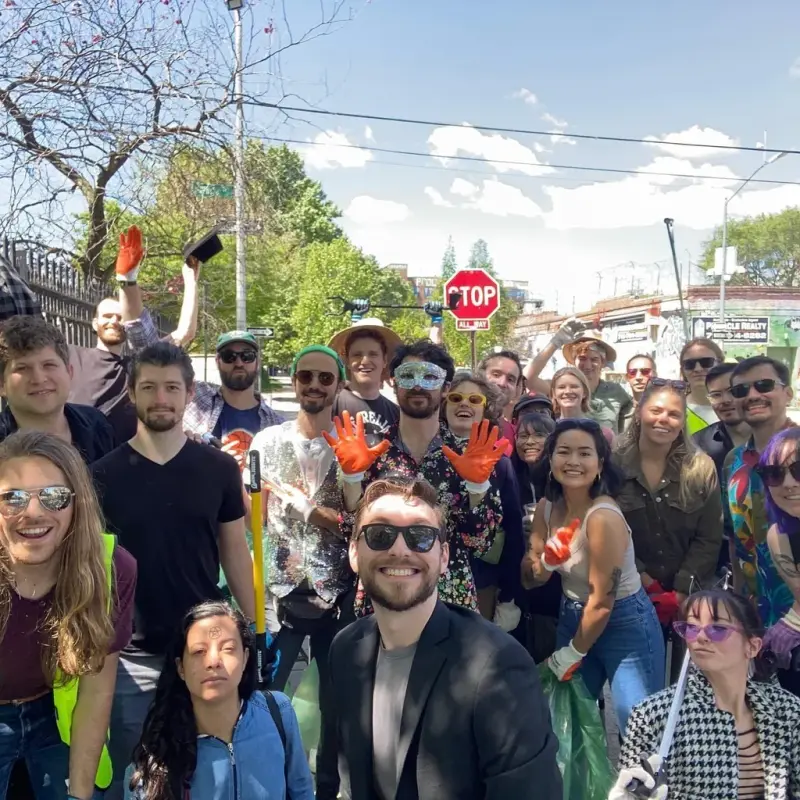 One of our trash clean-up parties