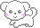 scrungly white dog png