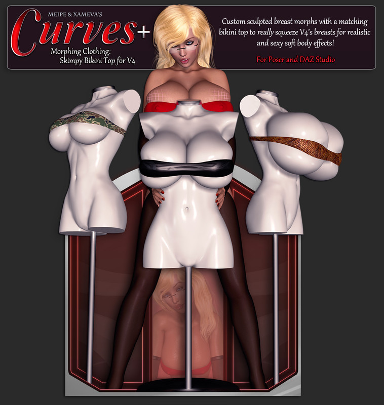 V4 Curves Morphing Clothing: Skimpy Bikini Top V4 Curves Morphing Clothing: Skimpy Bikini Top