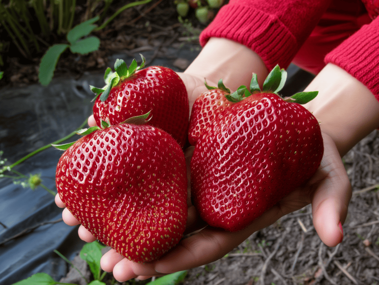 Полуниця у розрізі