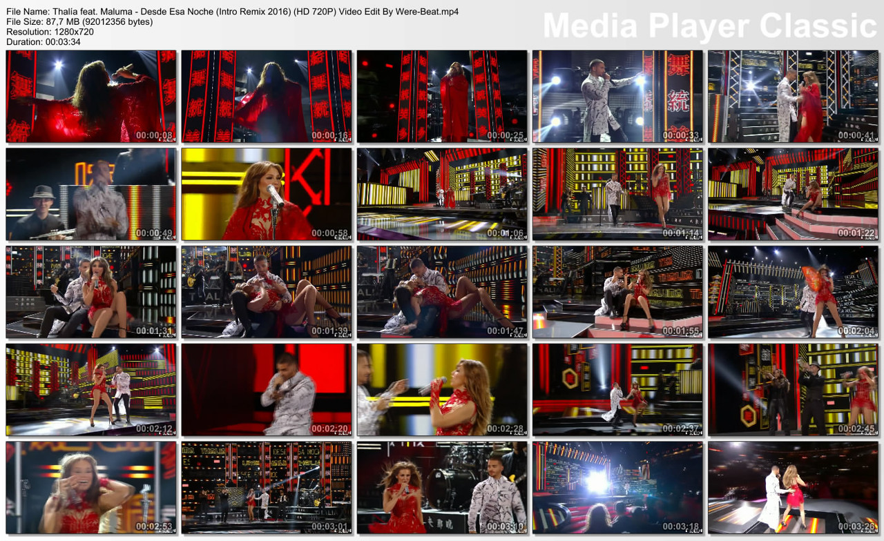 Thalía feat. Maluma - Desde Esa Noche (Intro Remix) (HD 720P) Video Edit By Were-Beat [2016]