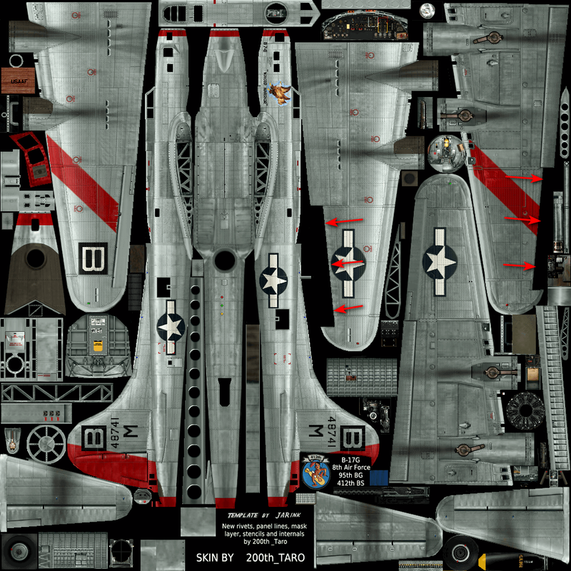 TARO_B-17G_ 95BG, 412BS_WINGED WARRIOR