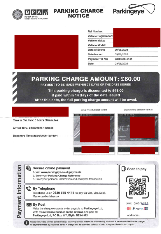 Parking charge notice 2026 05 26 A