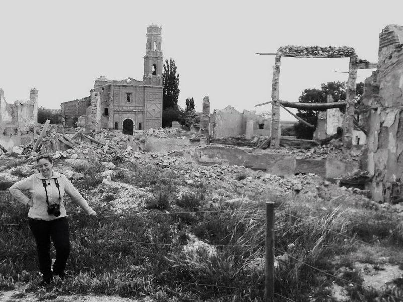 BELCHITE VIEJO-24-4-2014-ZARAGOZA - Pueblos y lugares abandonados/deshabitados-2011 AL 2024 (8)
