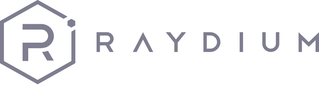 raydium platform logo external partner monochrome grey svg