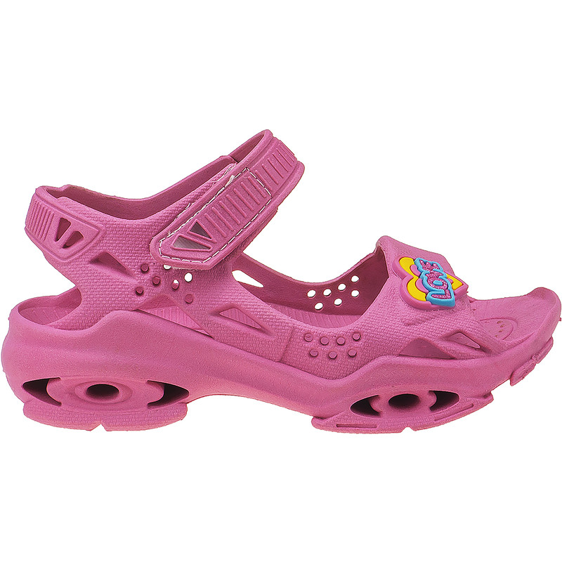 Sandália Papete com Velcro Decorada Love miniatura 2