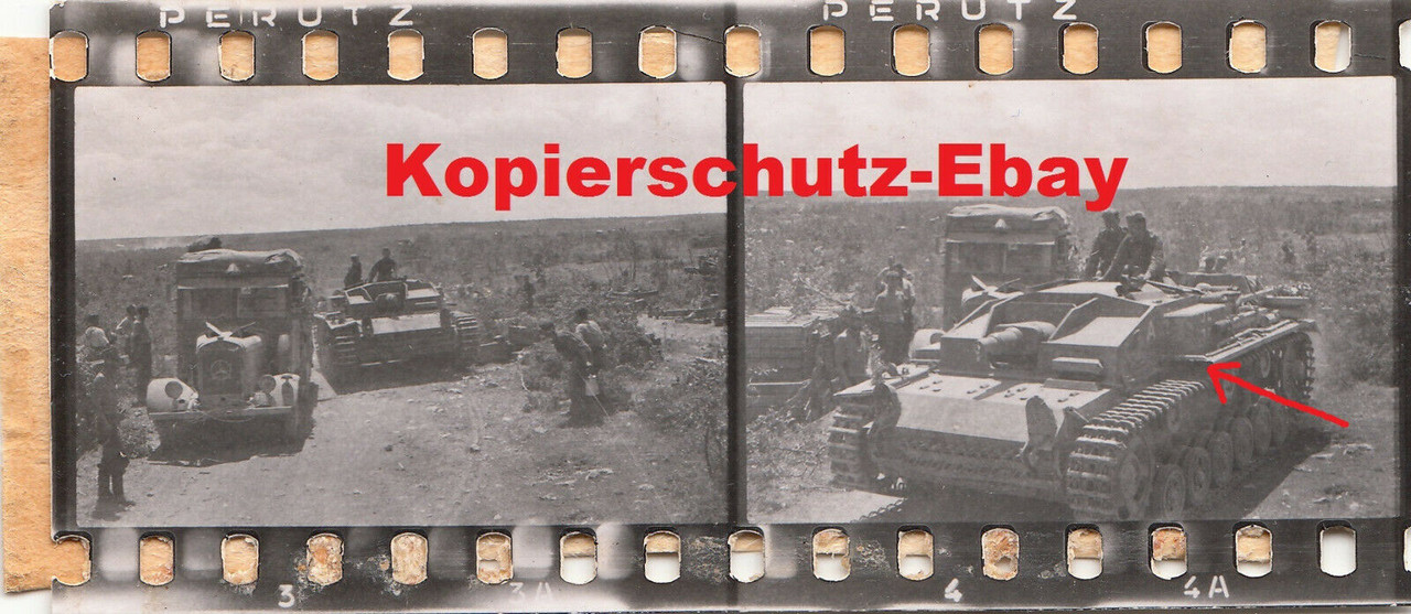 Wehrmacht Rußland deutscher Panzer Sturmgeschütz III & LKW Lastw