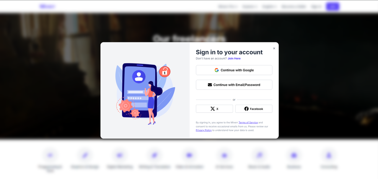 Miverr - Freelance Marketplace