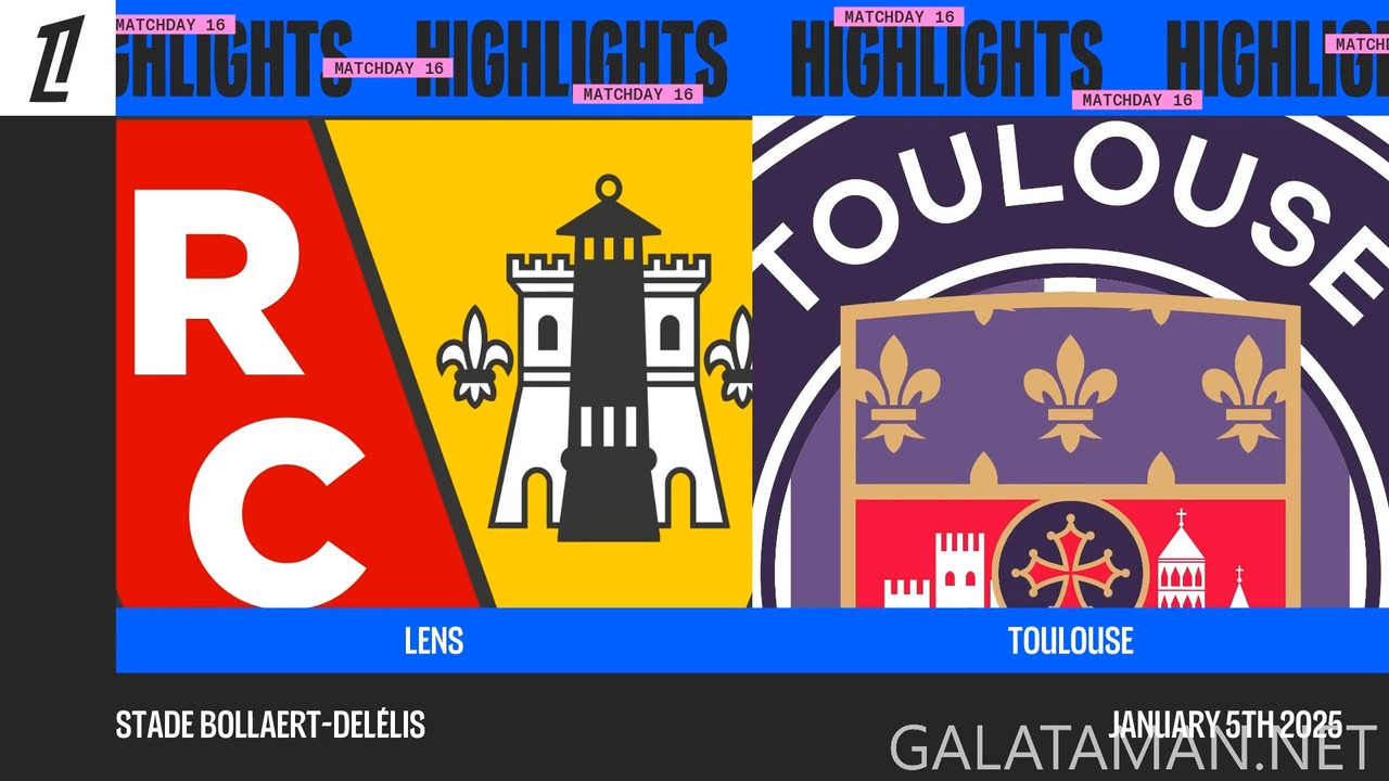 Toulouse fait DÉJOUER Lens à Bollaert ¦ 16ème journée - Ligue 1 McDonald's 24⁄25 (1080p_25fps_H264-1