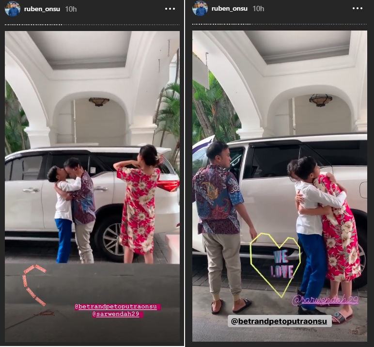Betrand Peto sebelum berangkat sekolah