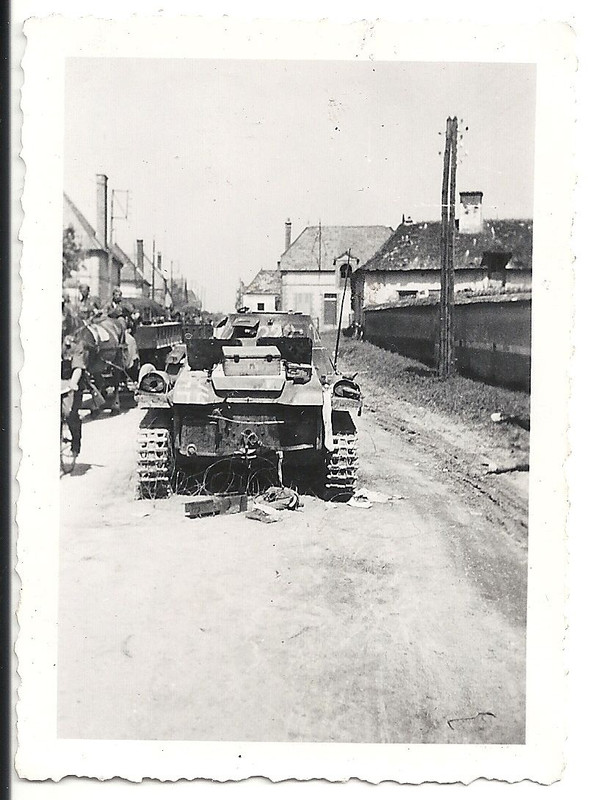 Orig.Foto zerstörter Panzer Tank