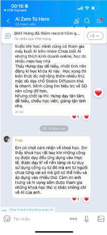 Phản hồi học viên
