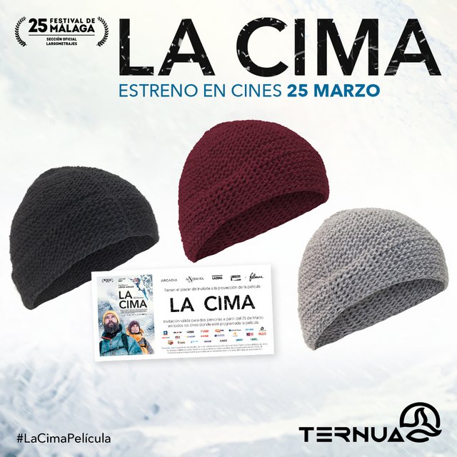 CONCURSO DE LA PELÍCULA “LA CIMA”: SORTEAMOS 3 PACKS DE ENTRADA DOBLE DE CINE + GORRO