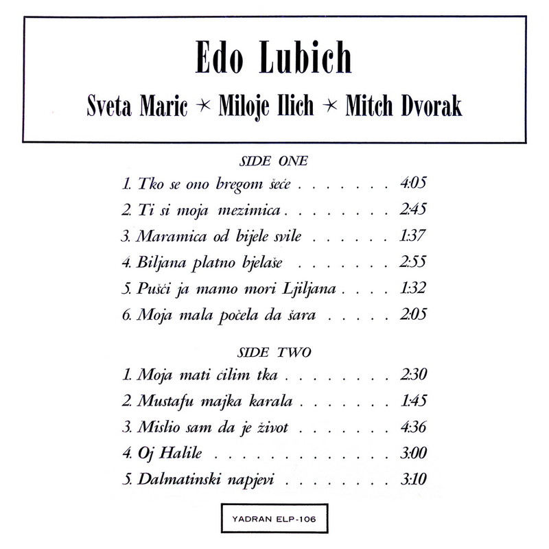 Edo Ljubic YADRAN - ELP 106 b