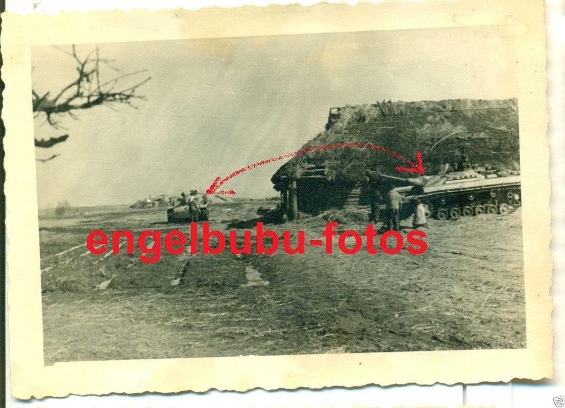 FOTO - STURMGESCHÜTZ -  TARNUNG - OSTFRONT