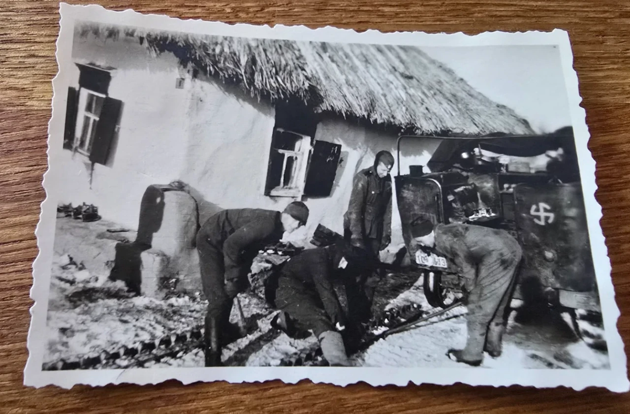 orig Foto WW2 Russland Panzergrenadier Division Großdeutschland Tank Soldat 2