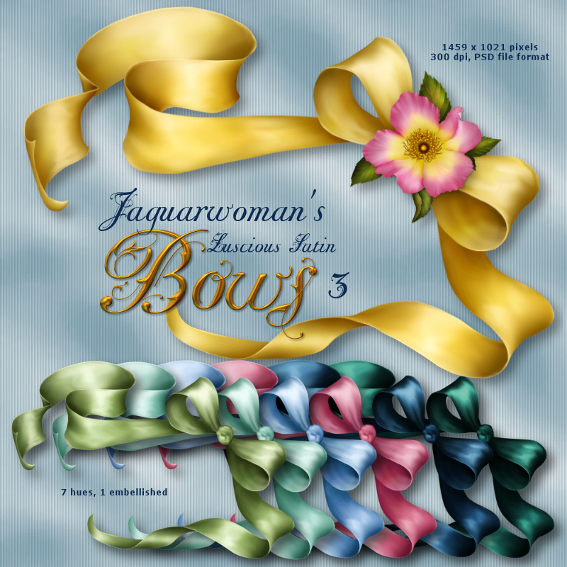 Jaguarwoman's "Luscious Satin Bows III"