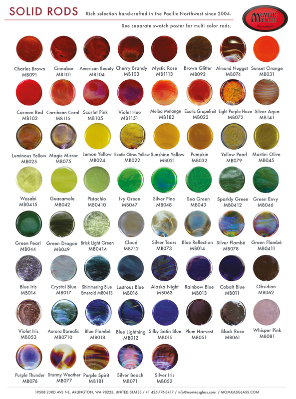 Borosilicaat MomkaPosterSolidColorRod