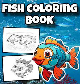 Kids Fish Coloring Book" 30 Pages