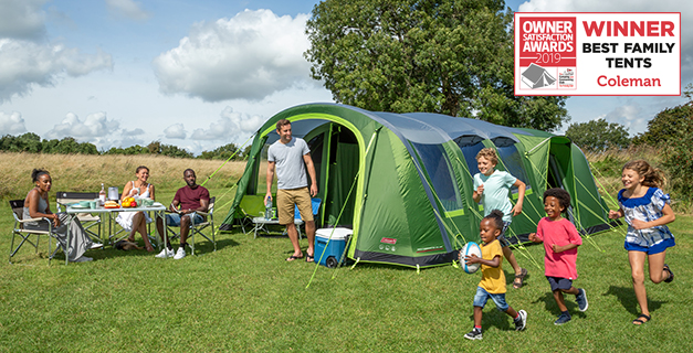 family camping image