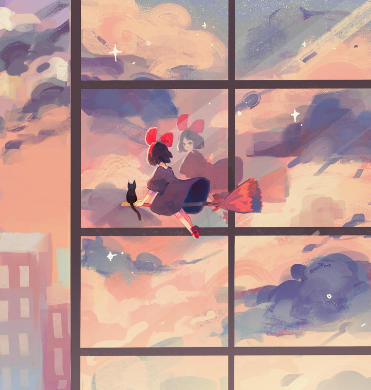 kiki-majo-no-takkyuubin-drawn-by-beanynne-4695ea8ec9f93f695df016867adf2459