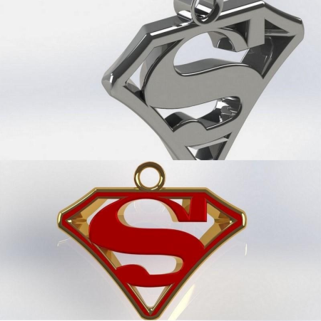 PENDANT Superman – 3D Print Model