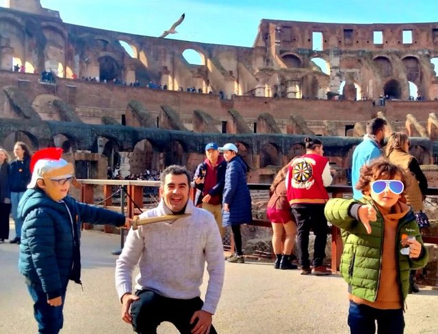 Roma con niños (6 años) en 2022 - Blogs de Italia - Foro Romano, arena del Coliseo, Capilla Cerasi y Galeria Borghese. (15)