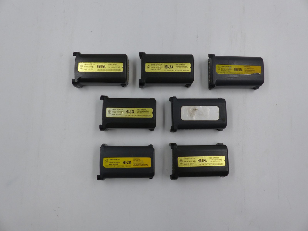 QTY 7 * HBI-USA HBM-SYM9000L 7.4V RECHARGEABLE LI-ION BATTERIES QTY 7 * HBI-USA HBM-SYM9000L 7.4V RECHARGEABLE LI-ION BATTERIES