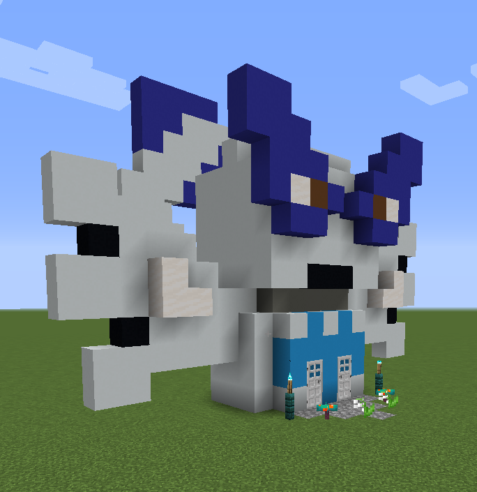 How to build a Simple Lugia house in Minecraft. (great for Survival)