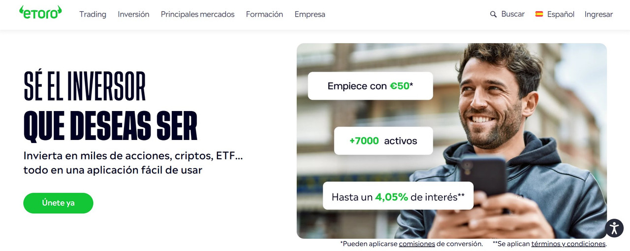 Etoro spain cysec regulated social trading and investment platform.