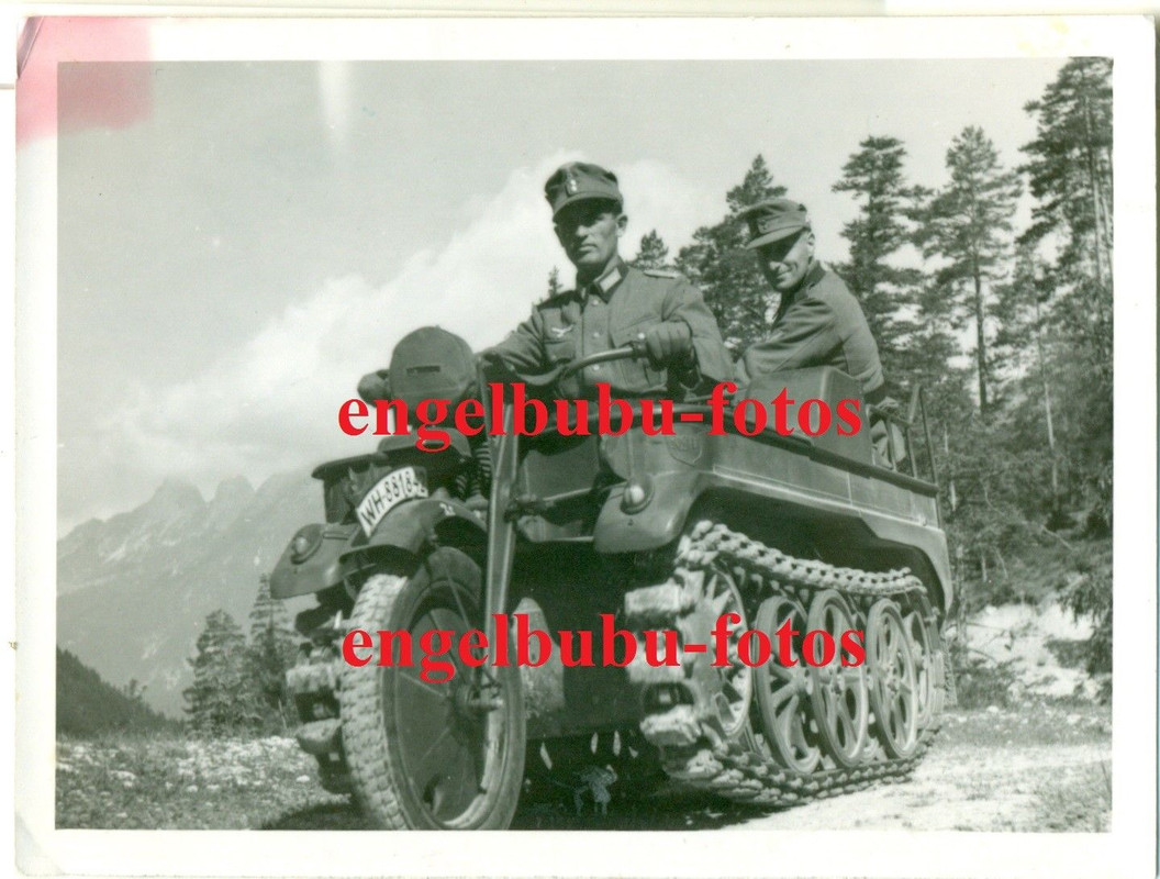 FOTO - NSU-KETTENKRAD - Sd.Kfz.2 - GEBIRGSJÄGER MITTENWALD