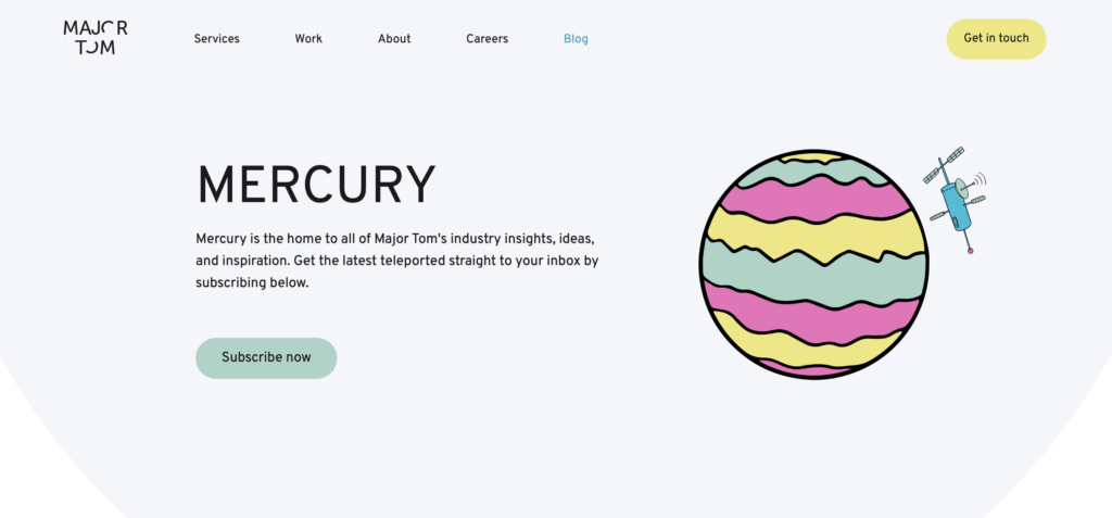 Major Tom blog