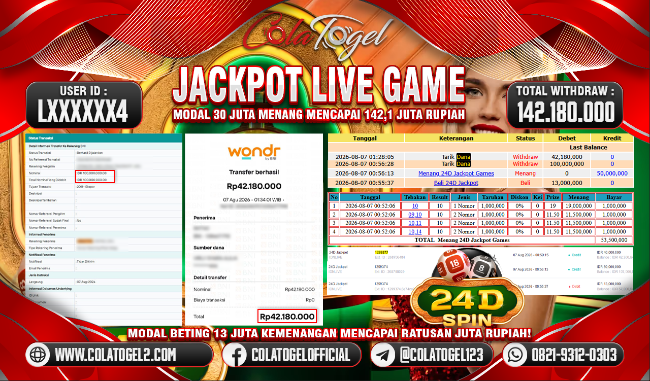 JACKPOT LIVE GAME!!