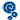 A gif of pixel art of 3 blue swirls, floating in place