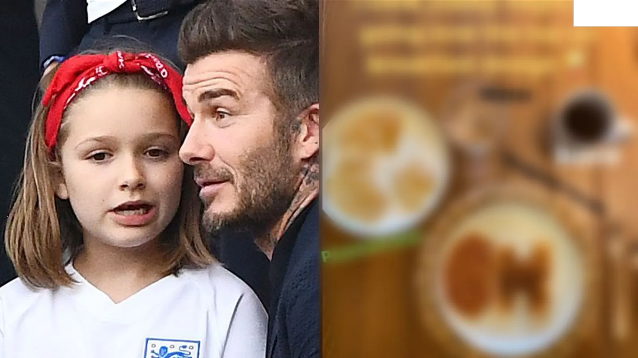 Este es el extraño desayuno que David Beckham le preparó a hija Harper