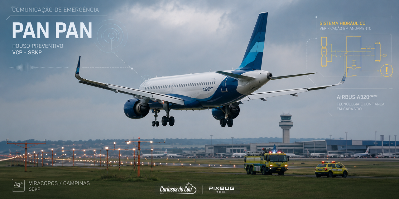 Airbus A320neo da Azul retorna a Viracopos após alerta no sistema hidráulico