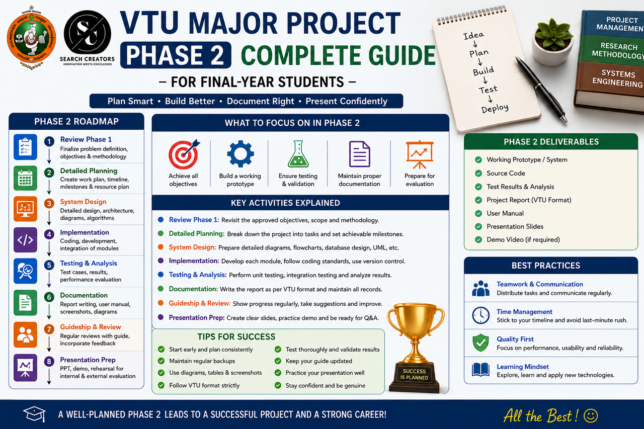 VTU Major Project Phase 2 Complete Guide for Final-Year Students