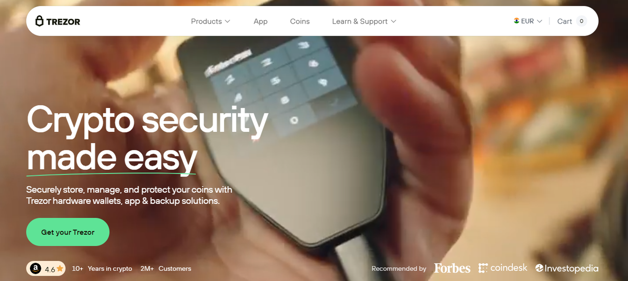 Trezor Start Banner