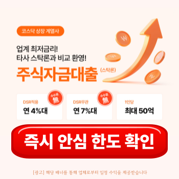 주식담보대출 한도 조회 정보글 섬네일