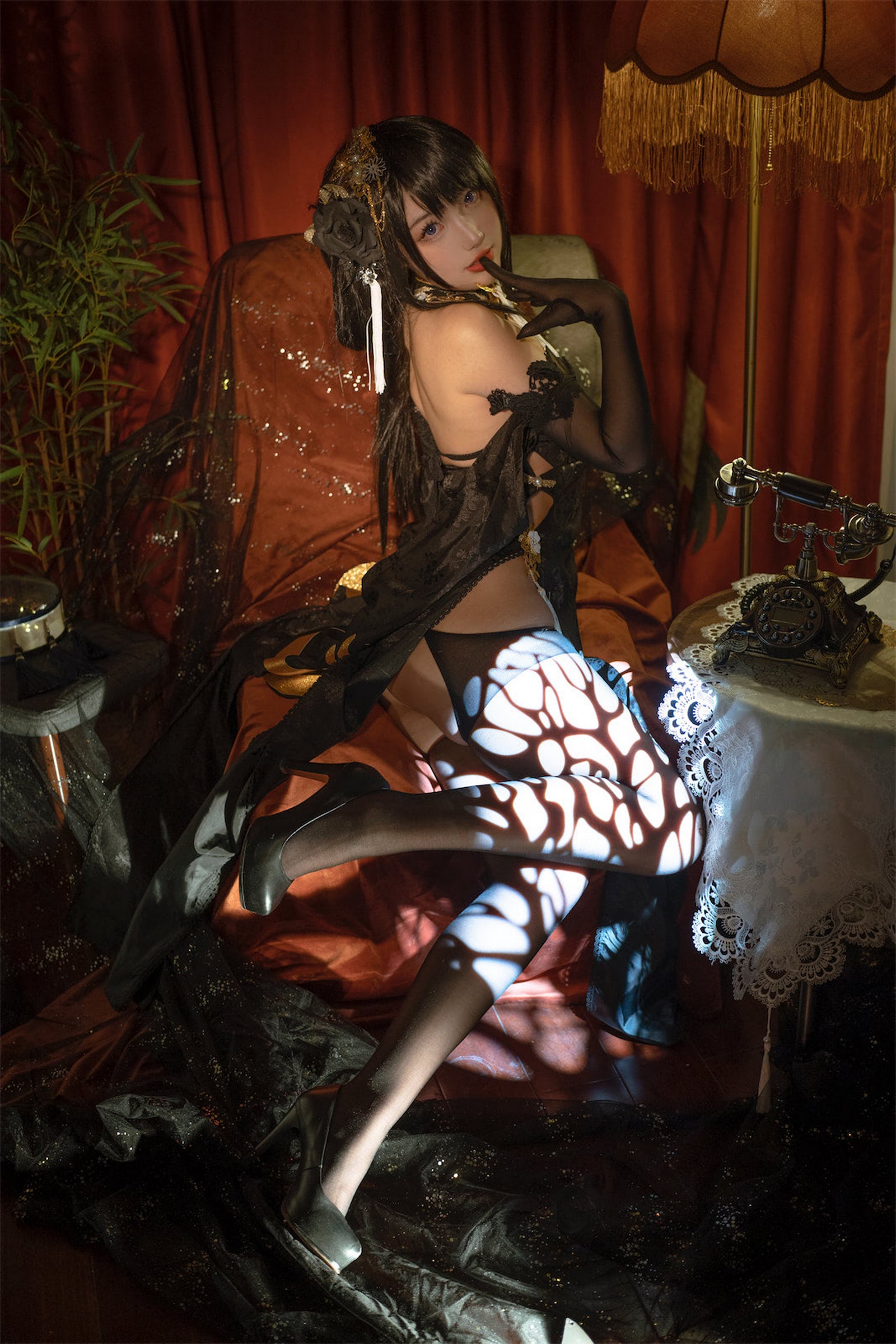 刺青Poi 镇海 Cosplay 写真｜碧蓝航线 镇海 角色图集【36P + 3V｜387MB】插图3