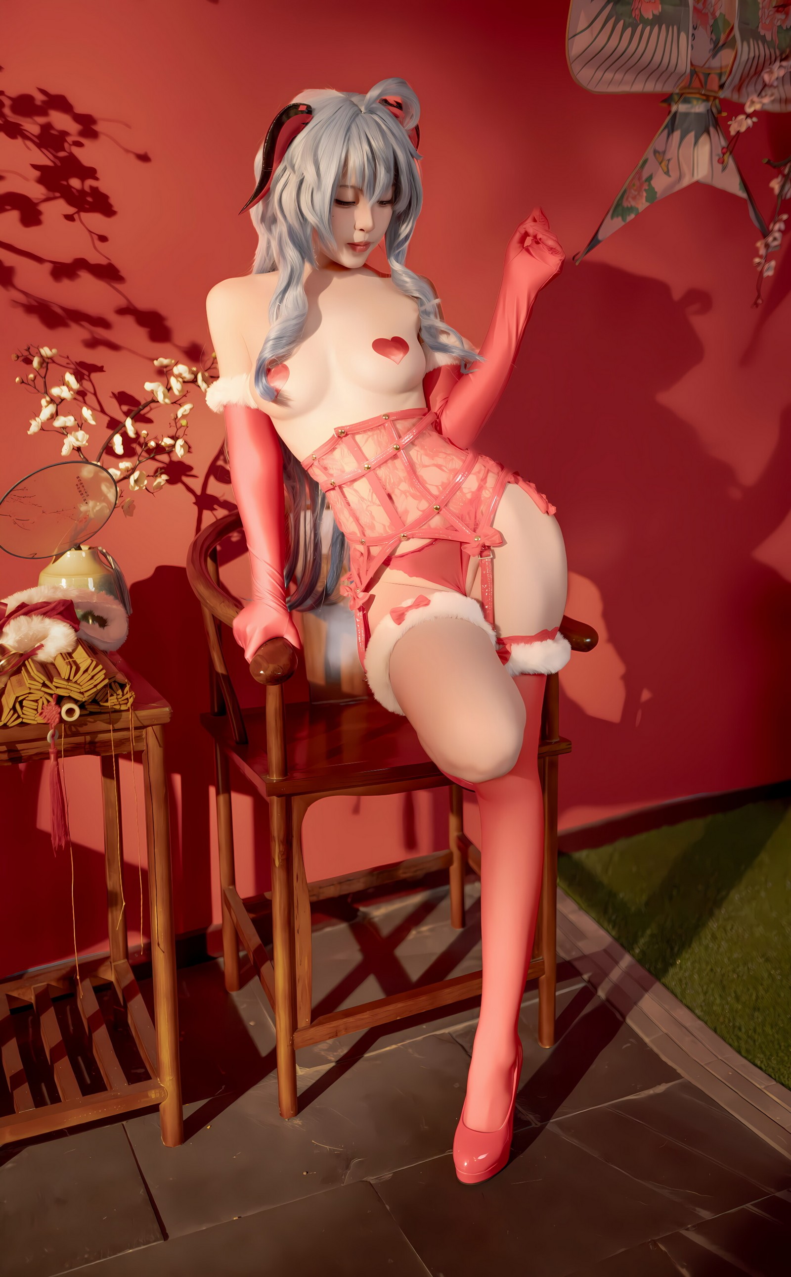 Bangni邦尼 – 甘雨新春 Cosplay 高清写真集（91P-8V-752.2MB）原神主题插图3