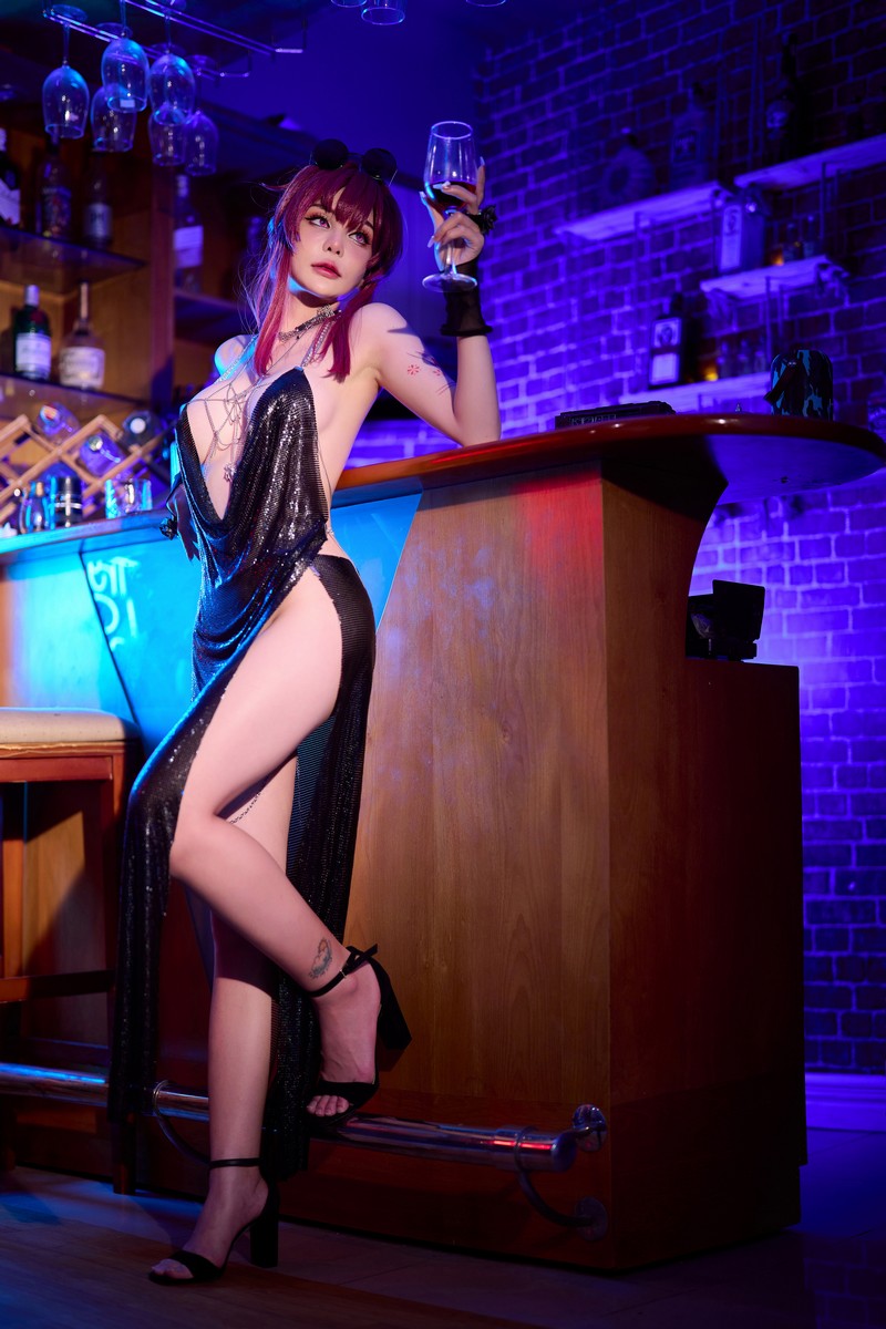 Joyce Lin2x Kafka Bar Night Cosplay Honkai Star Rail 写真 74P插图2