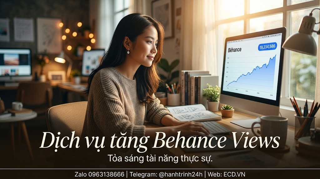 dịch vụ tăng behance views uy tín adobe behance